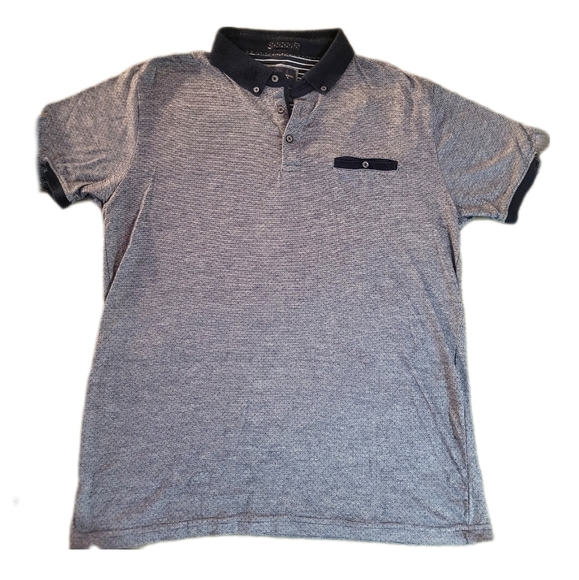 Denim & Flower Other - Denim & Flower / Men's Front Pocket Polo Shirt / M / Gray